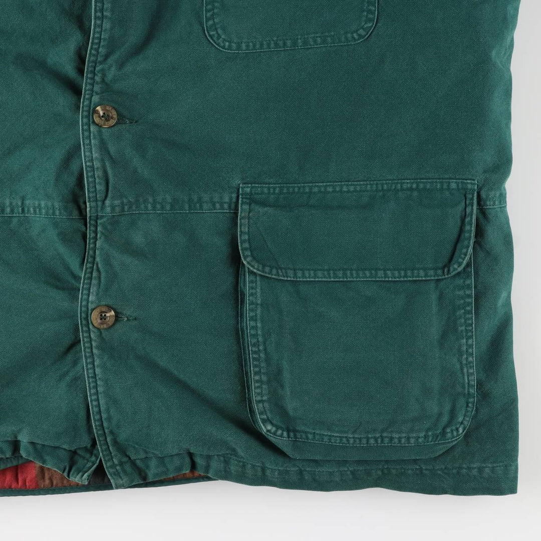 Eddie Bauer Goose Down Hunting Jacket, Men's Size L cotton Green type dark green Vintage Second Hand