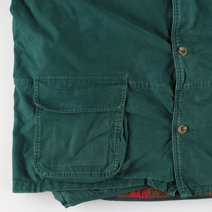 Eddie Bauer Goose Down Hunting Jacket, Men's Size L cotton Green type dark green Vintage Second Hand
