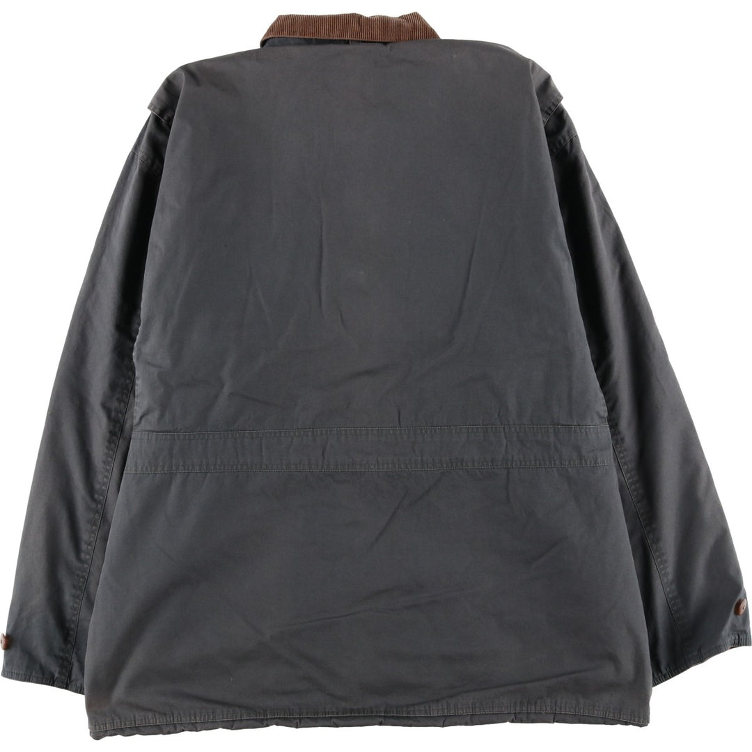 Vintage 90'S J.Crew padded hunting jacket, men's size XL cotton gray type Vintage Second Hand