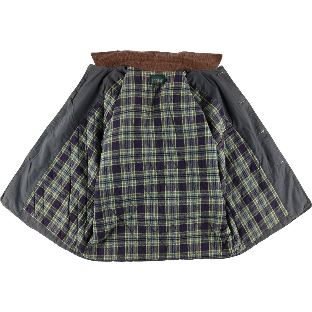 Vintage 90'S J.Crew padded hunting jacket, men's size XL cotton gray type Vintage Second Hand