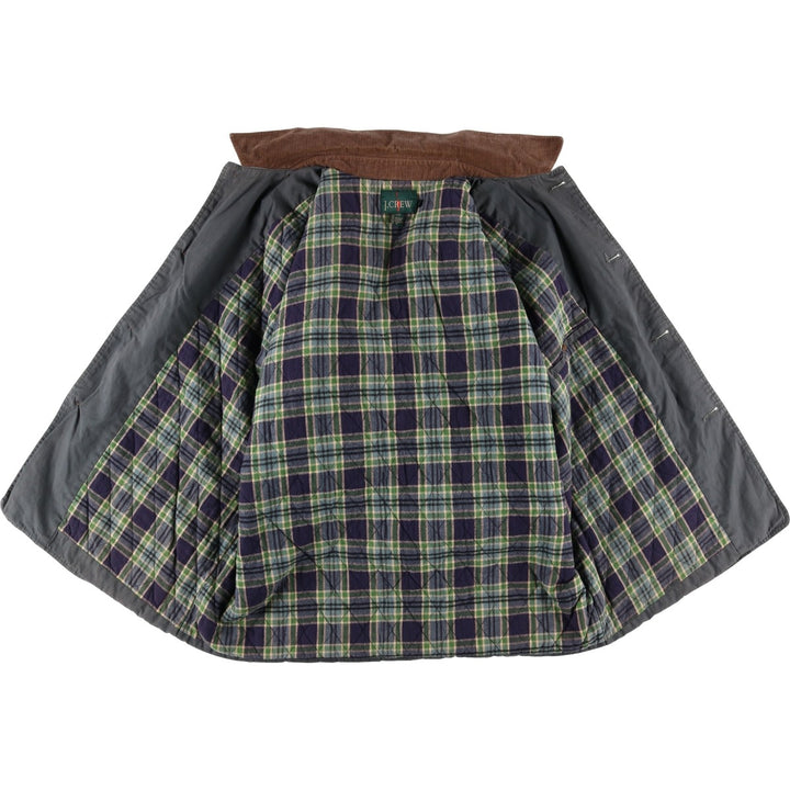 Vintage 90'S J.Crew padded hunting jacket, men's size XL cotton gray type Vintage Second Hand