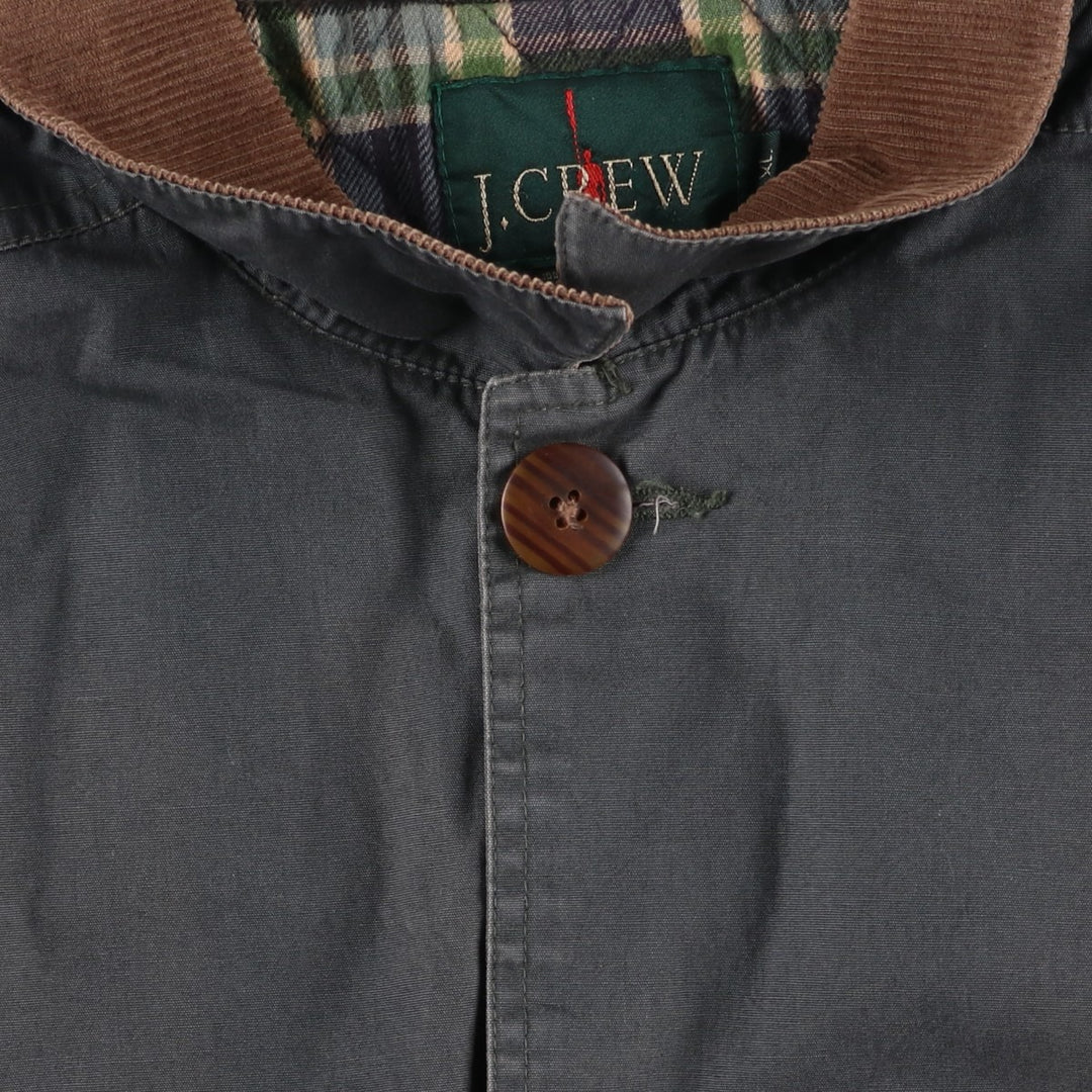Vintage 90'S J.Crew padded hunting jacket, men's size XL cotton gray type Vintage Second Hand