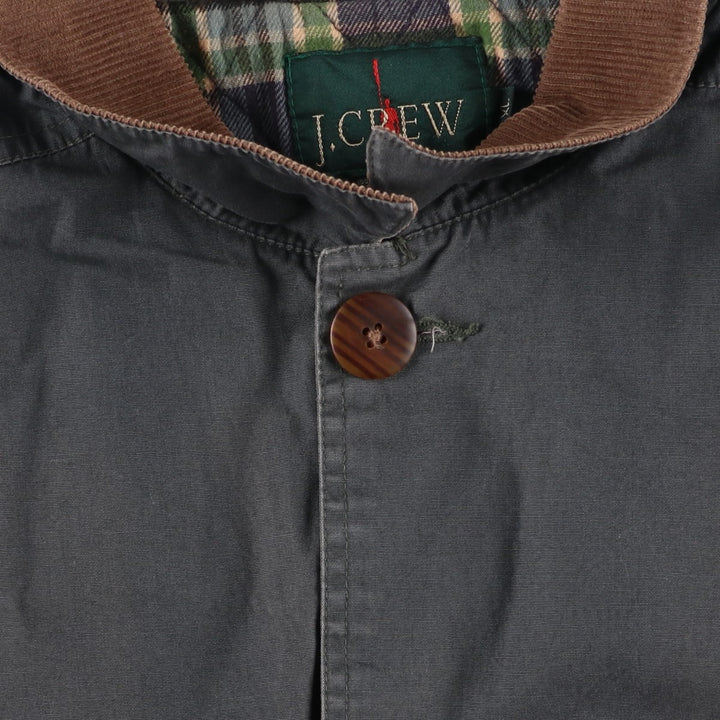 Vintage 90'S J.Crew padded hunting jacket, men's size XL cotton gray type Vintage Second Hand