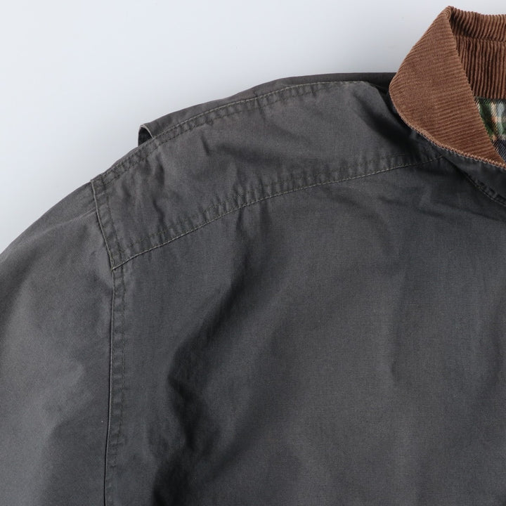 Vintage 90'S J.Crew padded hunting jacket, men's size XL cotton gray type Vintage Second Hand