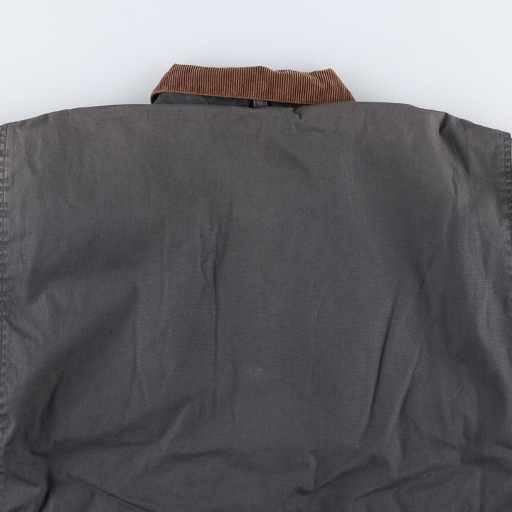 Vintage 90'S J.Crew padded hunting jacket, men's size XL cotton gray type Vintage Second Hand