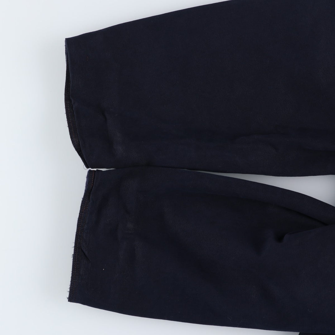 90'S J.Crew Duck Hunting Jacket, Men's Size L, Vintage cotton navy blue type Vintage Second Hand