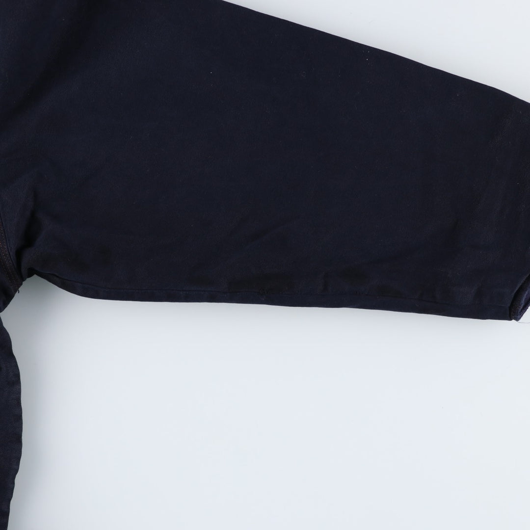 90'S J.Crew Duck Hunting Jacket, Men's Size L, Vintage cotton navy blue type Vintage Second Hand