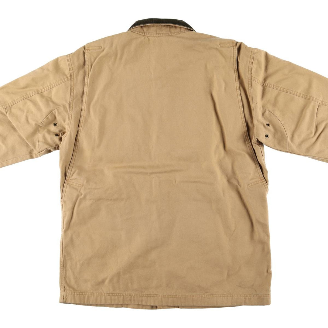 90s-00'S LLBean Duck Hunting Jacket, Men's Size L cotton Beige type Vintage Second Hand