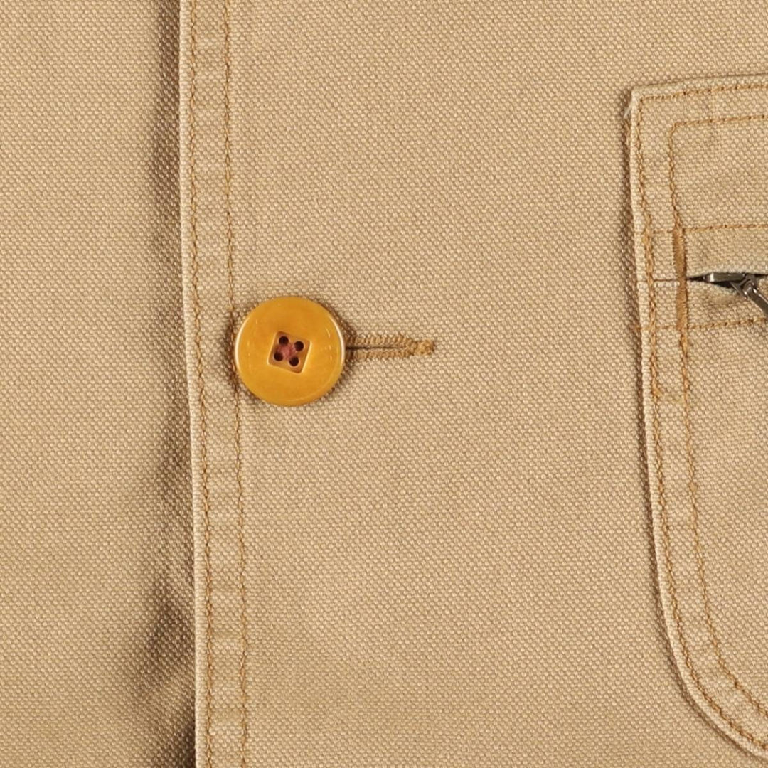 90s-00'S LLBean Duck Hunting Jacket, Men's Size L cotton Beige type Vintage Second Hand