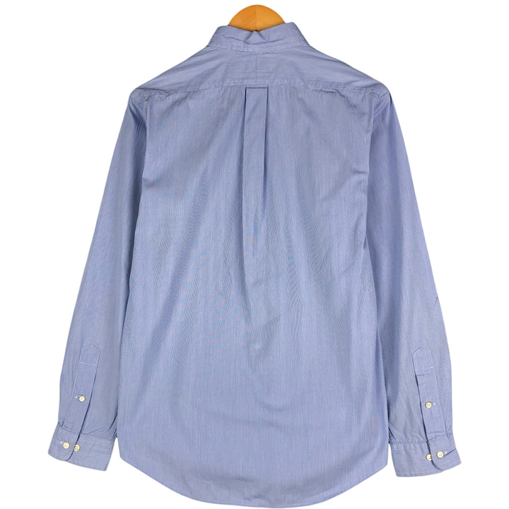 Ralph Lauren CUSTOM FIT long sleeve button down striped shirt men's size M cotton blue type Vintage Second Hand