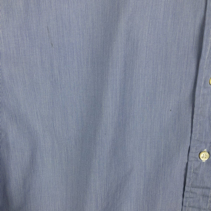 Ralph Lauren CUSTOM FIT long sleeve button down striped shirt men's size M cotton blue type Vintage Second Hand