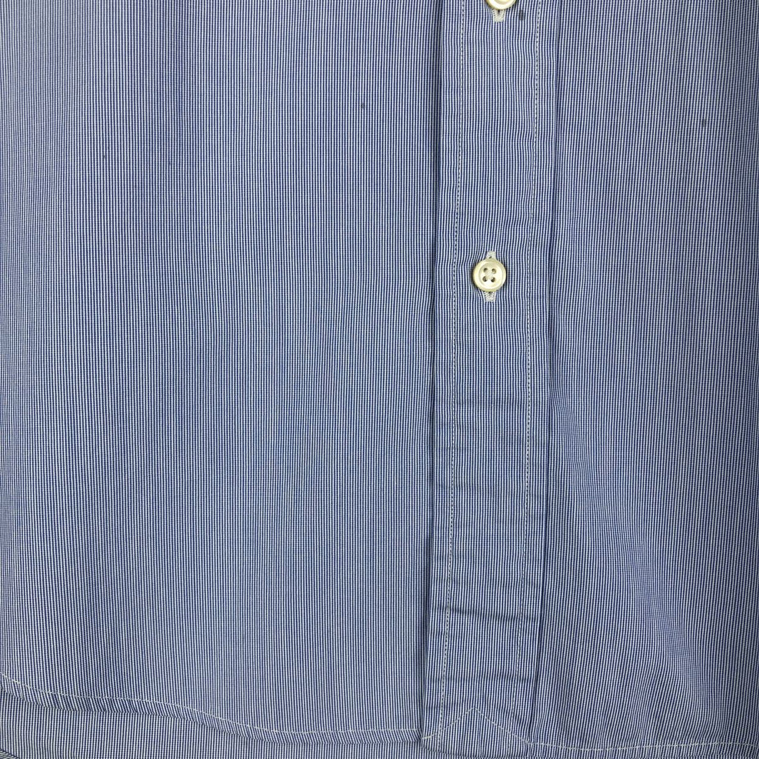 Ralph Lauren CUSTOM FIT long sleeve button down striped shirt men's size M cotton blue type Vintage Second Hand