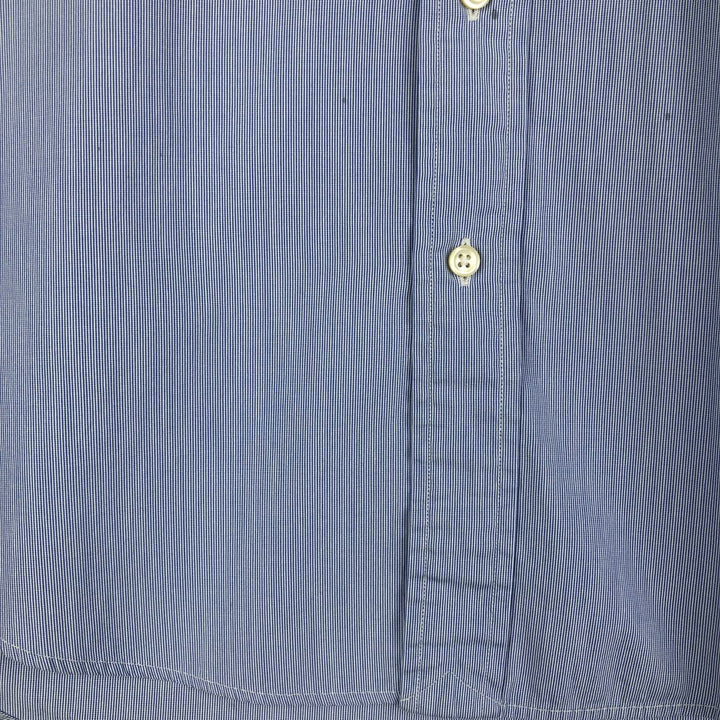 Ralph Lauren CUSTOM FIT long sleeve button down striped shirt men's size M cotton blue type Vintage Second Hand