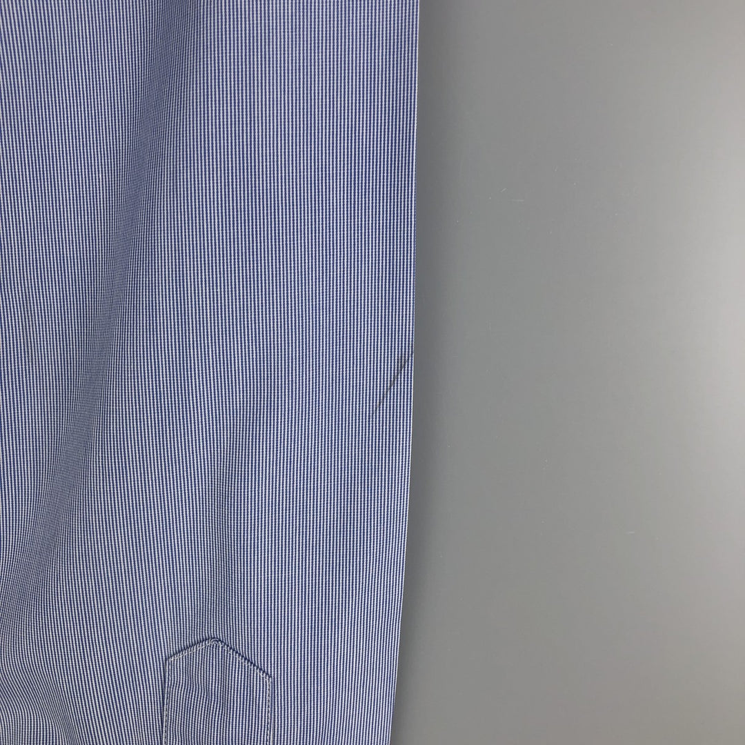 Ralph Lauren CUSTOM FIT long sleeve button down striped shirt men's size M cotton blue type Vintage Second Hand