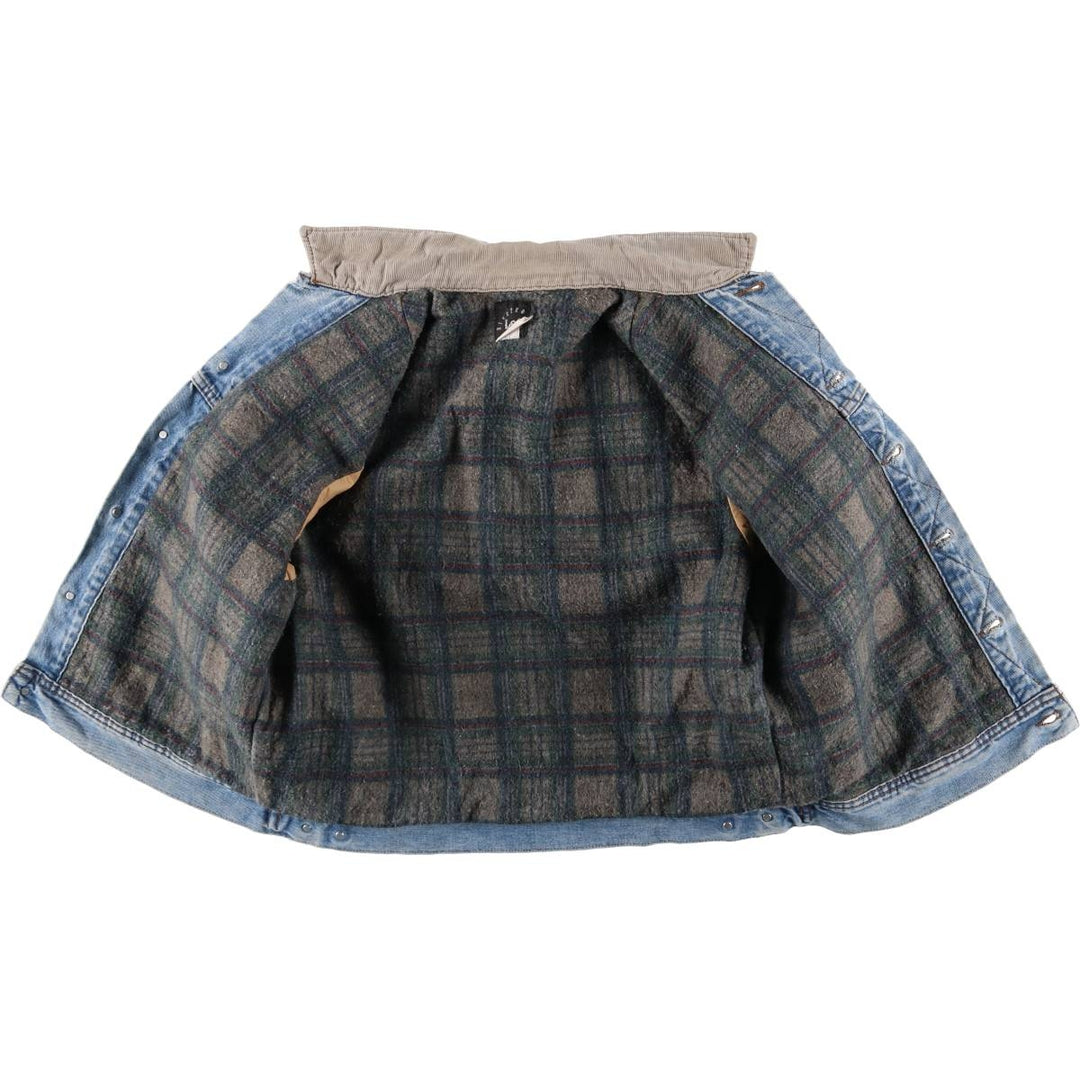 Vintage 90'S Lee RIVETED denim jacket, men's size XL unclear blue type Vintage Second Hand