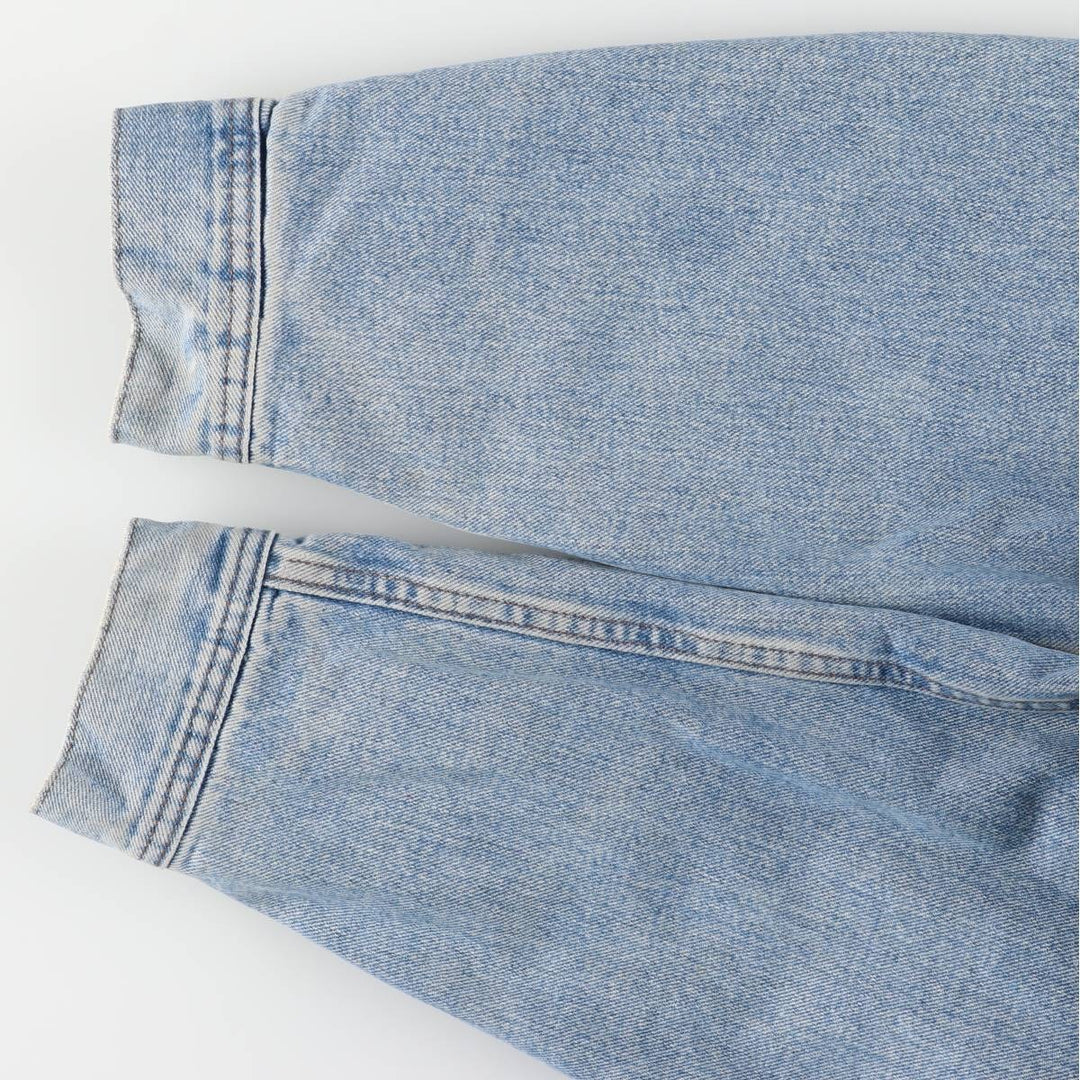 Vintage 90'S Lee RIVETED denim jacket, men's size XL unclear blue type Vintage Second Hand