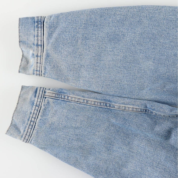Vintage 90'S Lee RIVETED denim jacket, men's size XL unclear blue type Vintage Second Hand