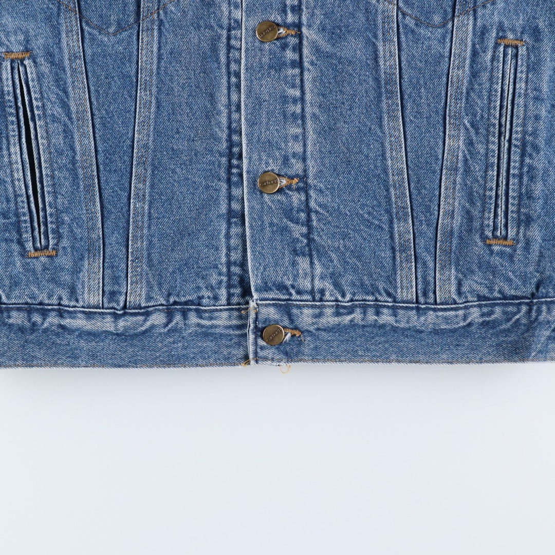 Vintage 80s-90'S Carhartt denim jacket, made in the USA, size M, men's cotton blue type Vintage Second Hand
