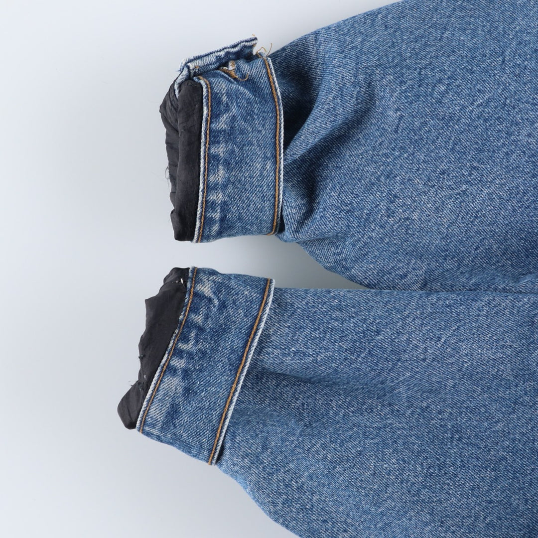 Vintage 80s-90'S Carhartt denim jacket, made in the USA, size M, men's cotton blue type Vintage Second Hand