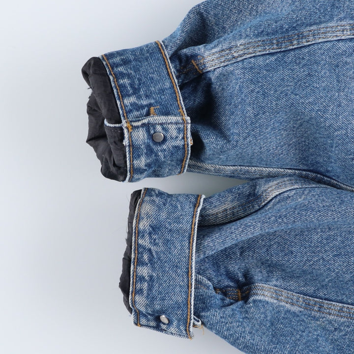 Vintage 80s-90'S Carhartt denim jacket, made in the USA, size M, men's cotton blue type Vintage Second Hand