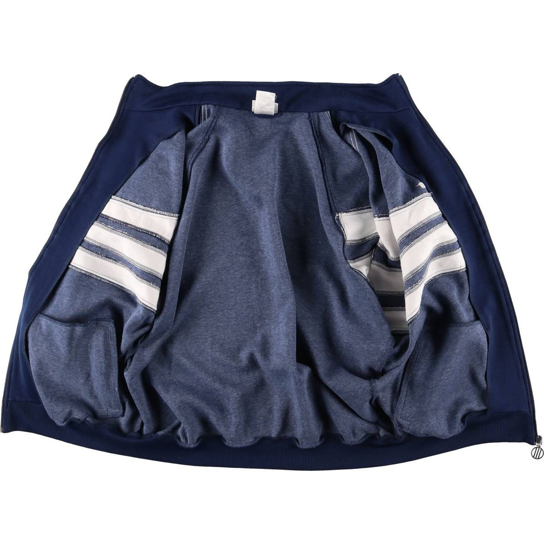 90'S Adidas Jersey Track Jacket Men's L Size Vintage polyester navy blue type Vintage Second Hand