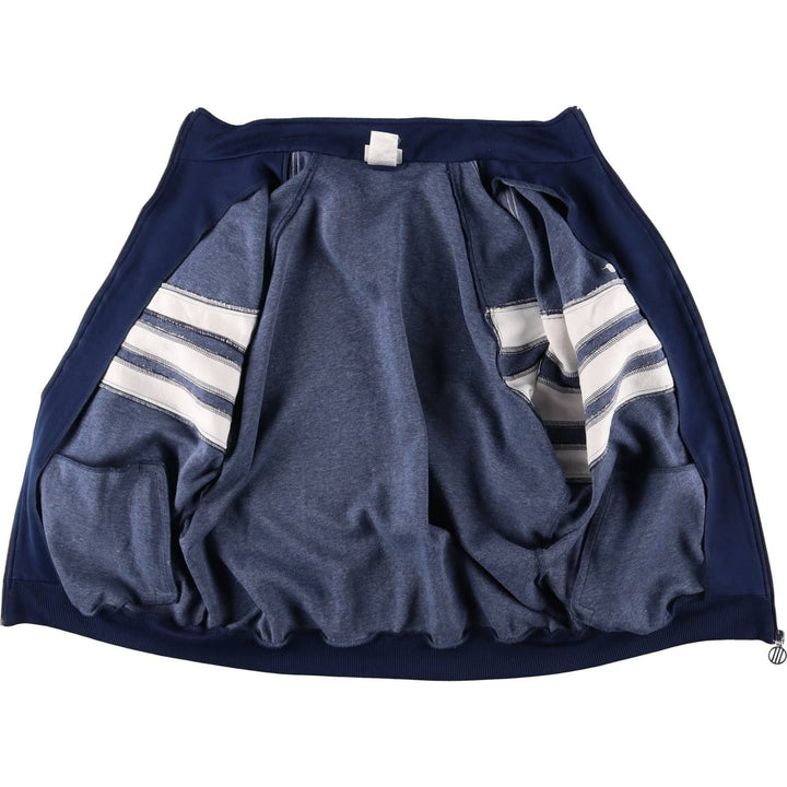 90'S Adidas Jersey Track Jacket Men's L Size Vintage polyester navy blue type Vintage Second Hand