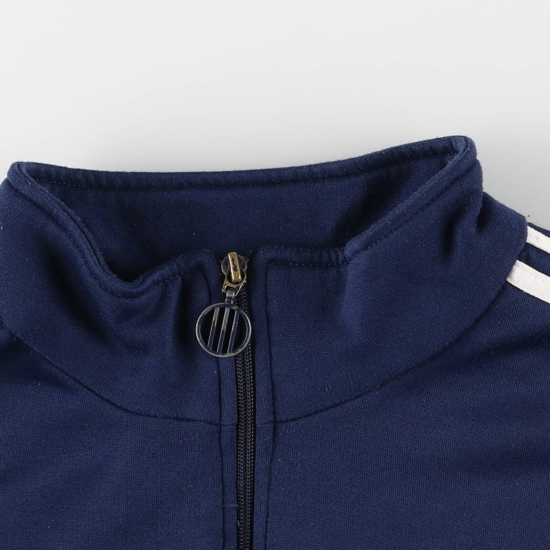 90'S Adidas Jersey Track Jacket Men's L Size Vintage polyester navy blue type Vintage Second Hand