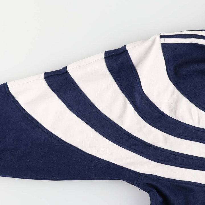 90'S Adidas Jersey Track Jacket Men's L Size Vintage polyester navy blue type Vintage Second Hand