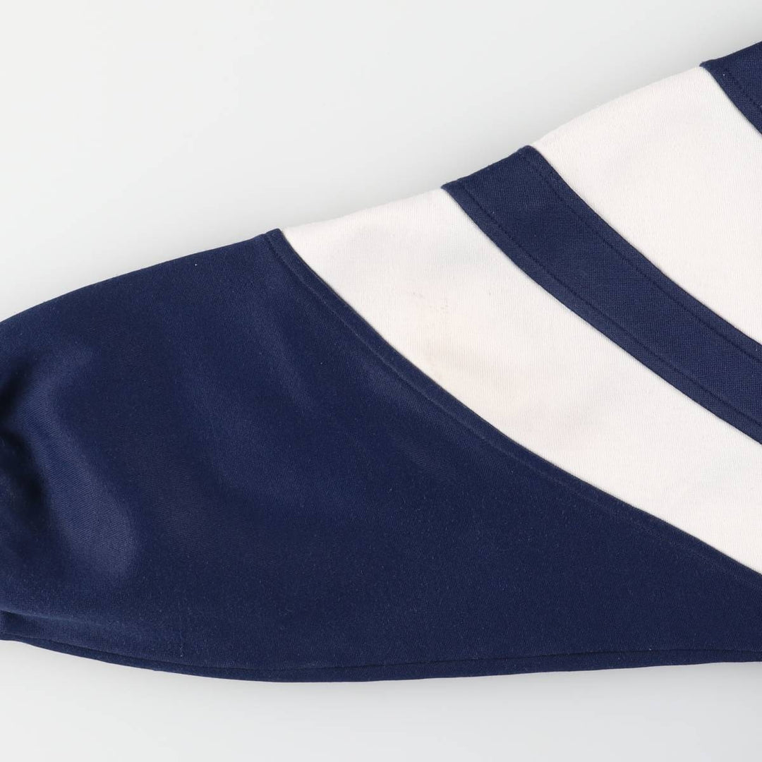 90'S Adidas Jersey Track Jacket Men's L Size Vintage polyester navy blue type Vintage Second Hand