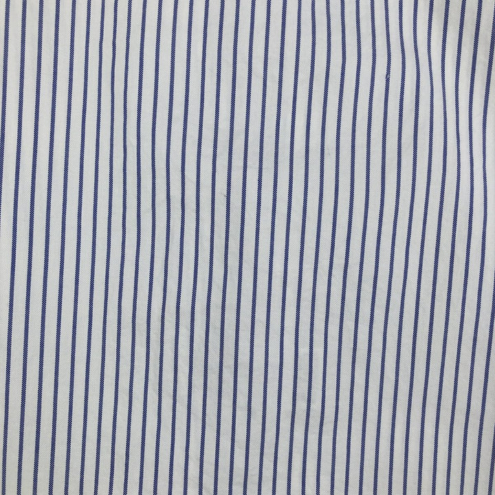 Ralph Lauren long sleeve button down striped shirt, men's XL size cotton Navy blue Vintage Second Hand