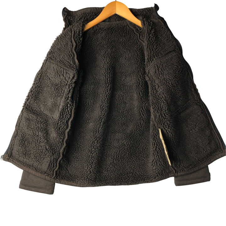 1990'S US Military Bear Jacket, Brown Pile Jacket, Military Fleece Jacket, Made in USA, Small, Men's Size S unclear brown type Vintage Second Hand