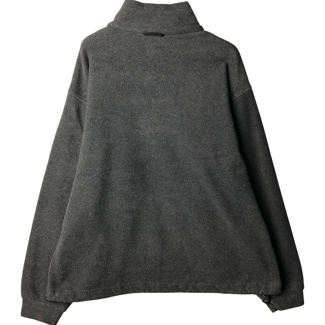 2000'S Columbia INTERCHANGE Fleece Jacket, Men's XL polyester Charcoal Vintage Second Hand