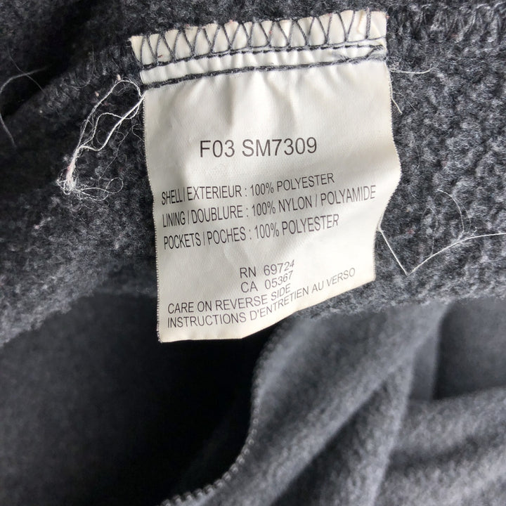 2000'S Columbia INTERCHANGE Fleece Jacket, Men's XL polyester Charcoal Vintage Second Hand