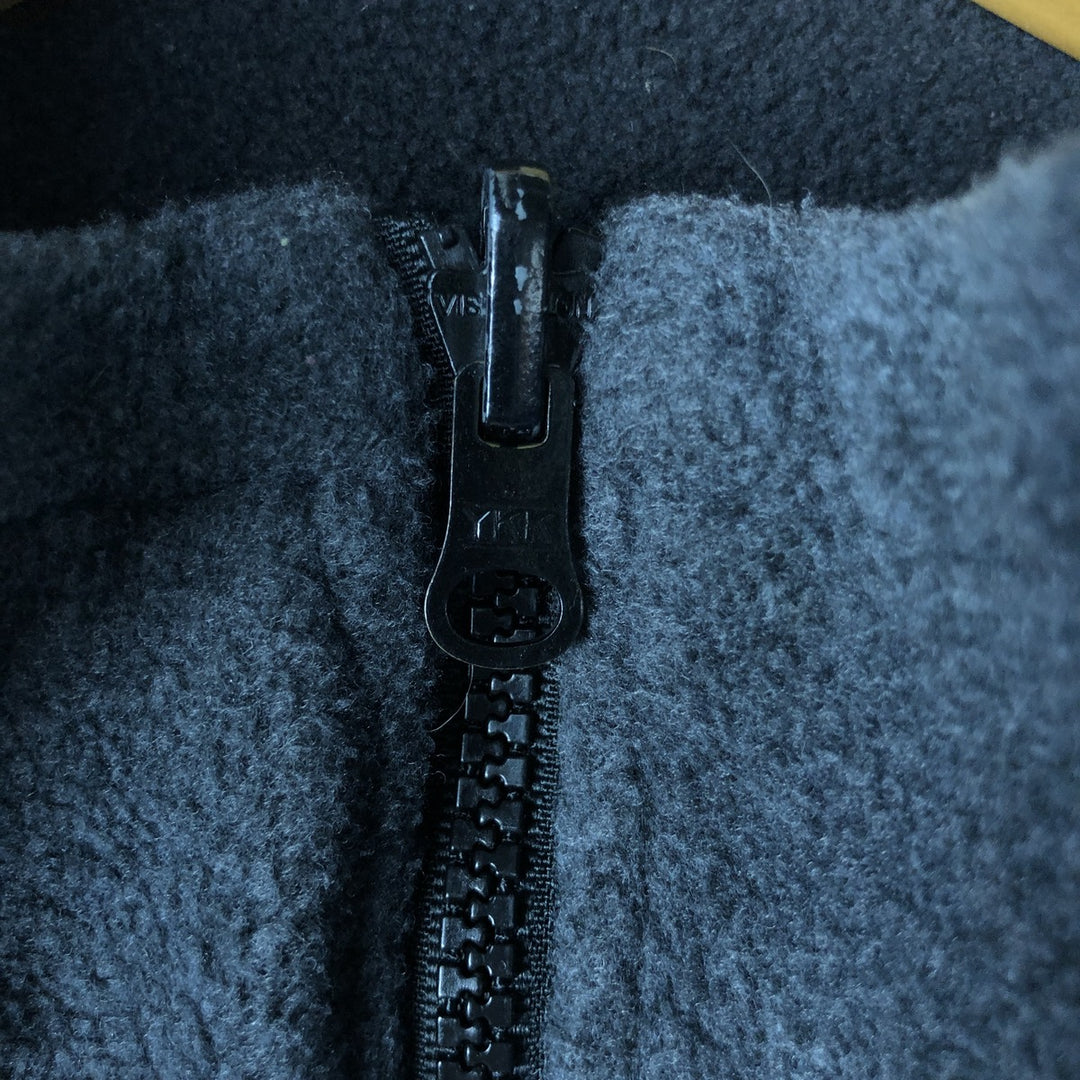 2000'S Columbia INTERCHANGE Fleece Jacket, Men's XL polyester Charcoal Vintage Second Hand