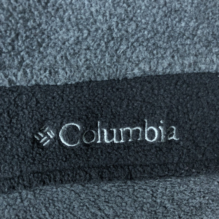 2000'S Columbia INTERCHANGE Fleece Jacket, Men's XL polyester Charcoal Vintage Second Hand