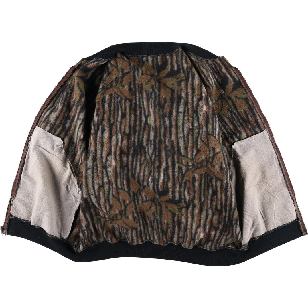 Camouflage Realtree Camo Fleece Jacket, Men's XL unclear brown type Vintage Second Hand
