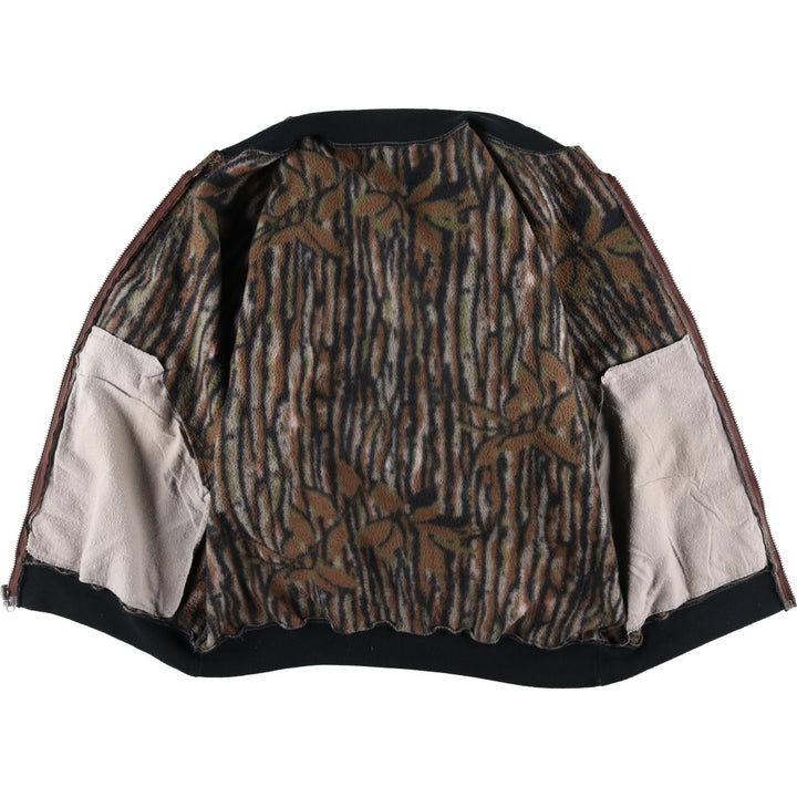 Camouflage Realtree Camo Fleece Jacket, Men's XL unclear brown type Vintage Second Hand
