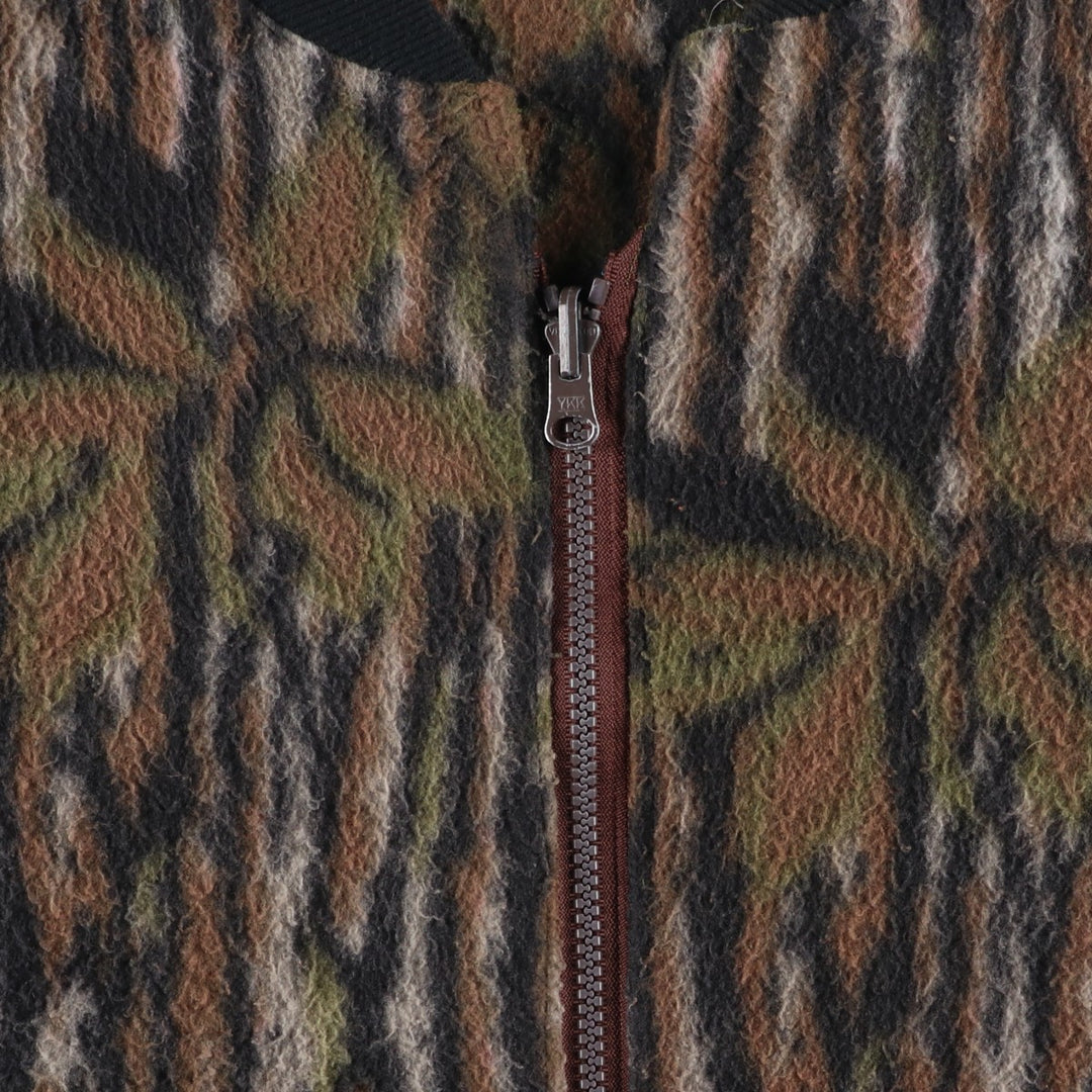Camouflage Realtree Camo Fleece Jacket, Men's XL unclear brown type Vintage Second Hand