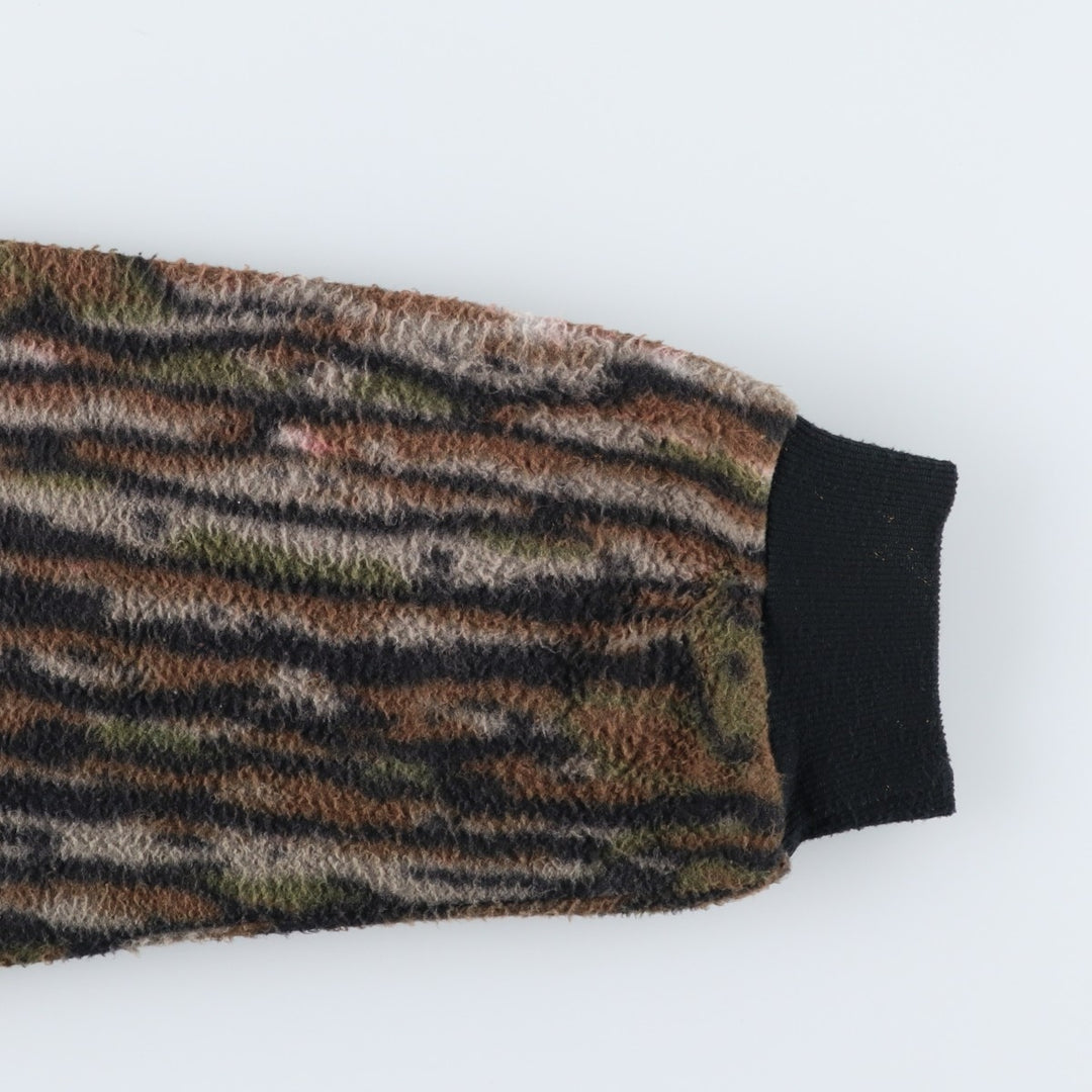 Camouflage Realtree Camo Fleece Jacket, Men's XL unclear brown type Vintage Second Hand