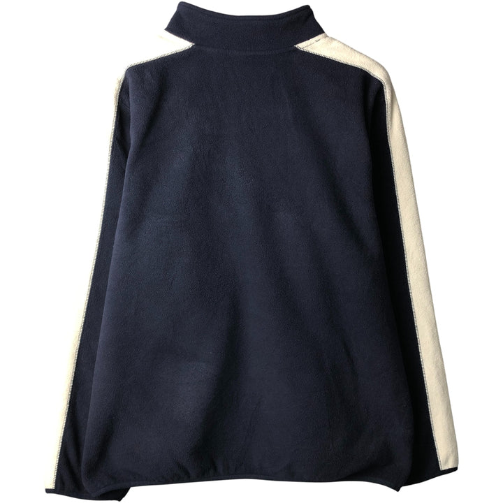 Nautica Jeans Company Half-Zip Fleece Pullover, Men's XXL polyester navy blue type Vintage Second Hand