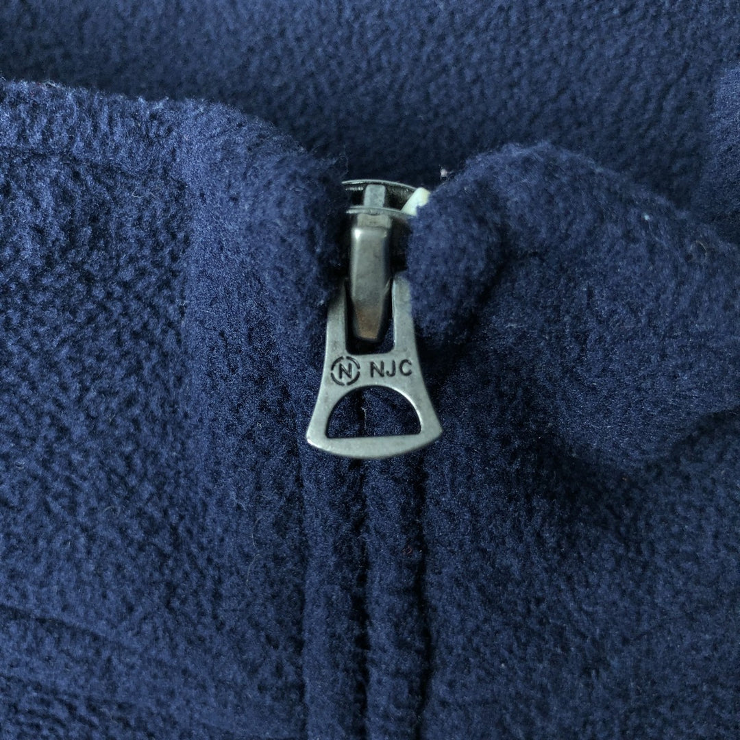 Nautica Jeans Company Half-Zip Fleece Pullover, Men's XXL polyester navy blue type Vintage Second Hand