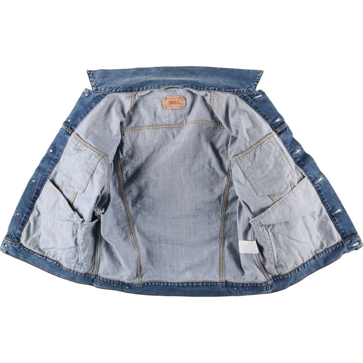 2000'S Levi's 70550-0414 Euro Model Denim Jacket, Men's Size XL cotton blue type Vintage Second Hand