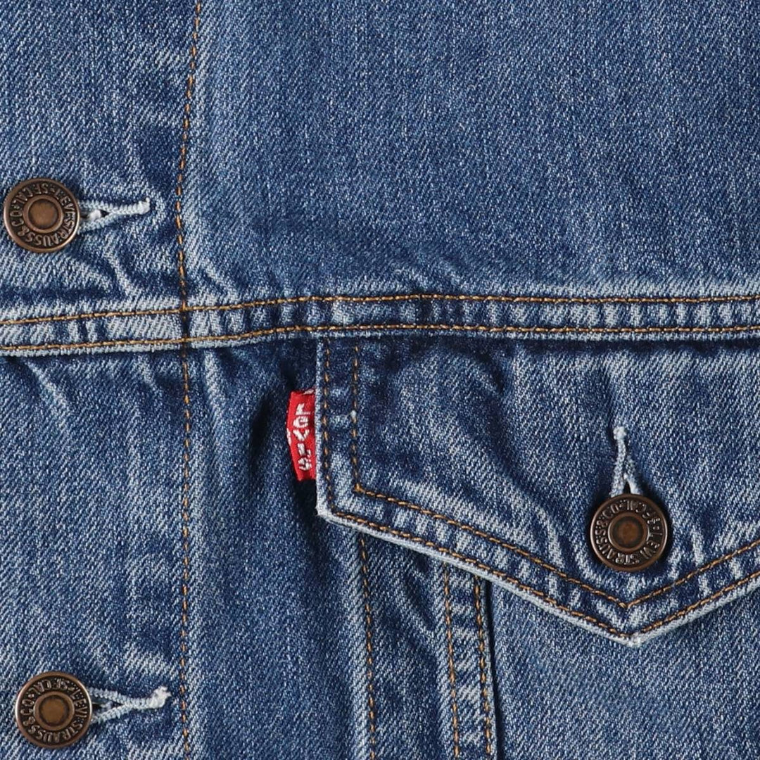 2000'S Levi's 70550-0414 Euro Model Denim Jacket, Men's Size XL cotton blue type Vintage Second Hand