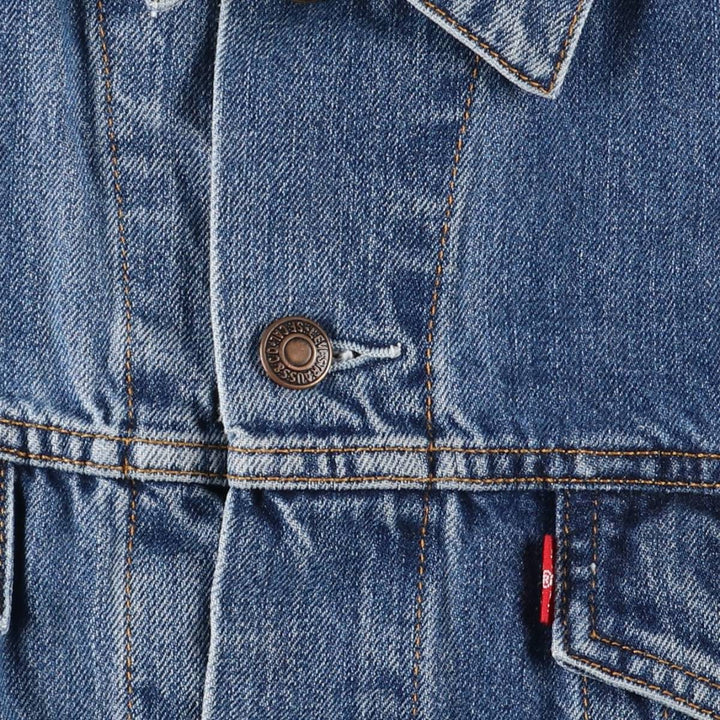 2000'S Levi's 70550-0414 Euro Model Denim Jacket, Men's Size XL cotton blue type Vintage Second Hand