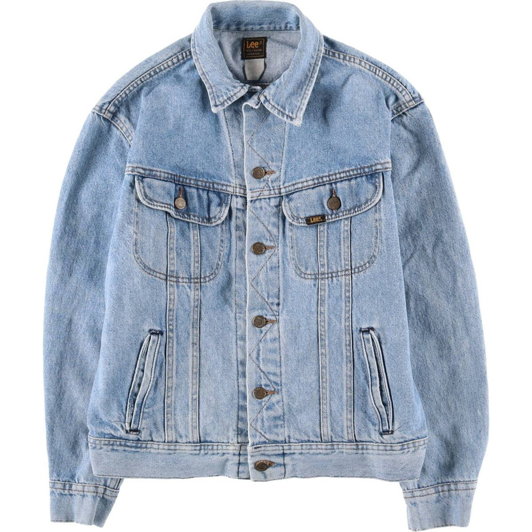 Vintage Lee denim jacket from the 1980'S to 1990s, made in the USA, size L, men's. cotton blue type Vintage Second Hand