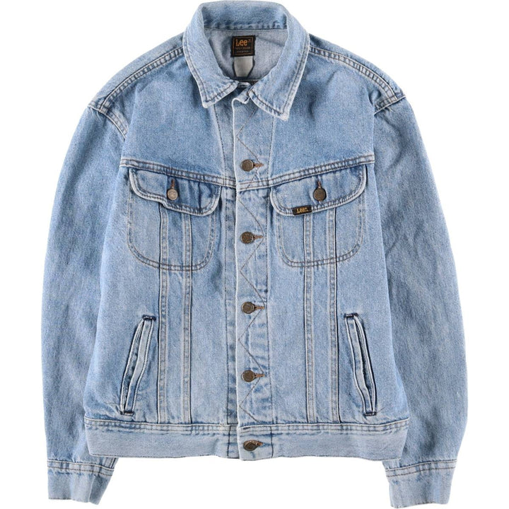 Vintage Lee denim jacket from the 1980'S to 1990s, made in the USA, size L, men's. cotton blue type Vintage Second Hand