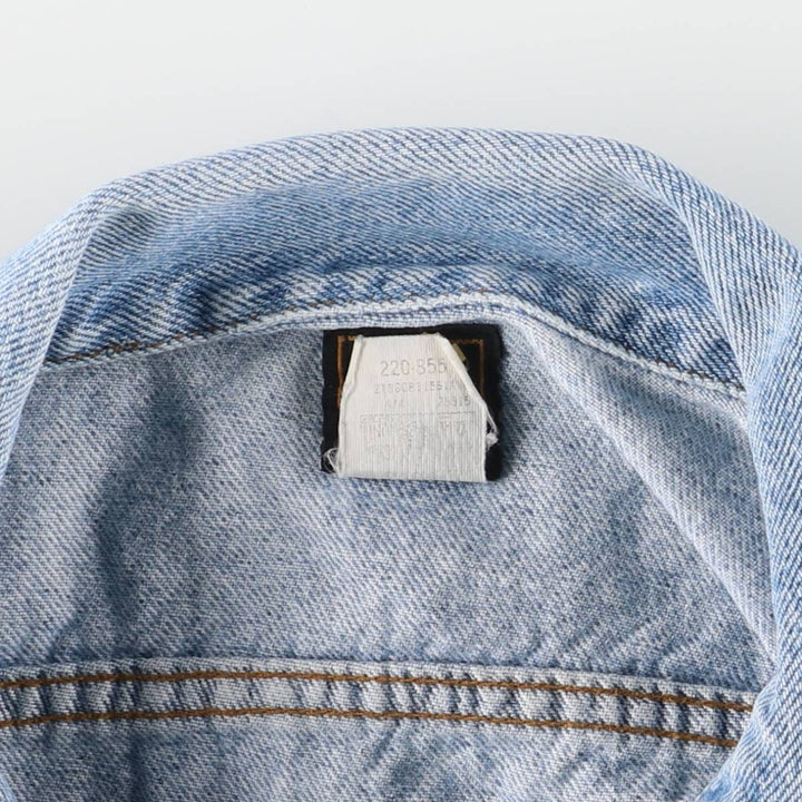Vintage Lee denim jacket from the 1980'S to 1990s, made in the USA, size L, men's. cotton blue type Vintage Second Hand