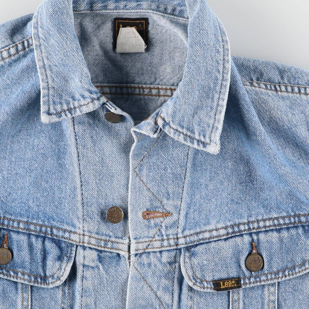 Vintage Lee denim jacket from the 1980'S to 1990s, made in the USA, size L, men's. cotton blue type Vintage Second Hand