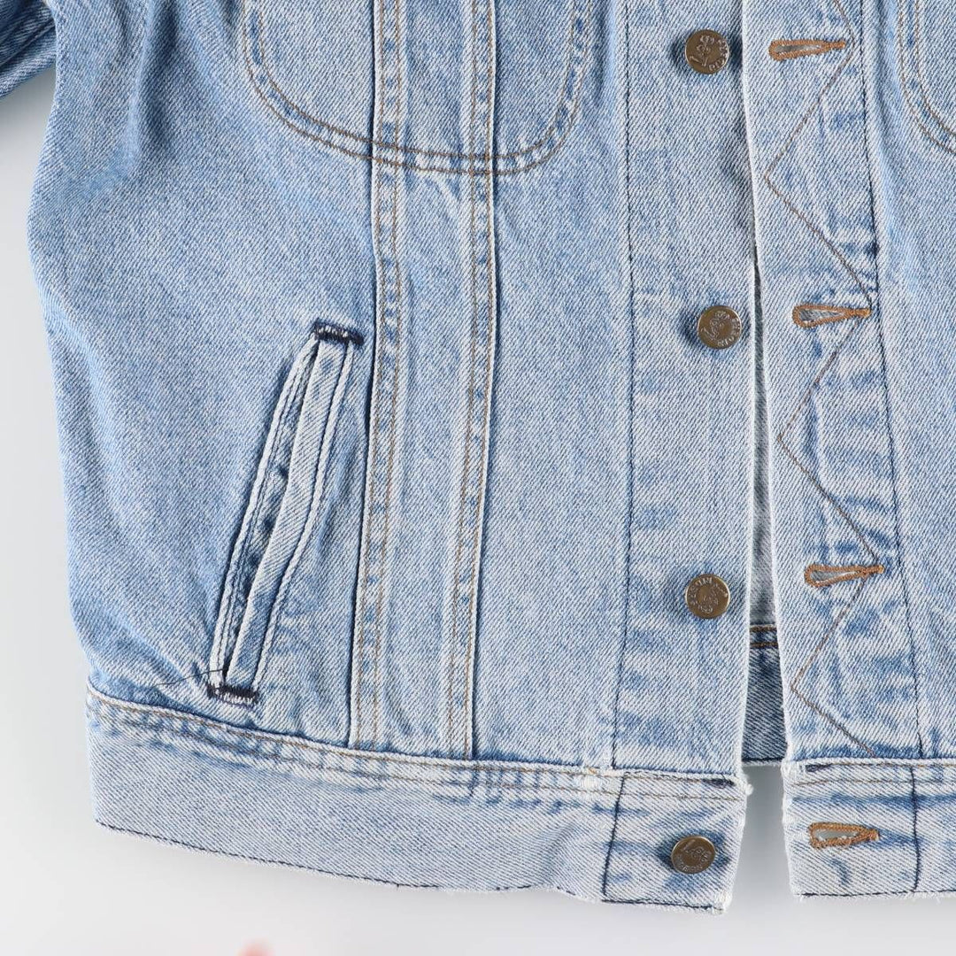 Vintage Lee denim jacket from the 1980'S to 1990s, made in the USA, size L, men's. cotton blue type Vintage Second Hand