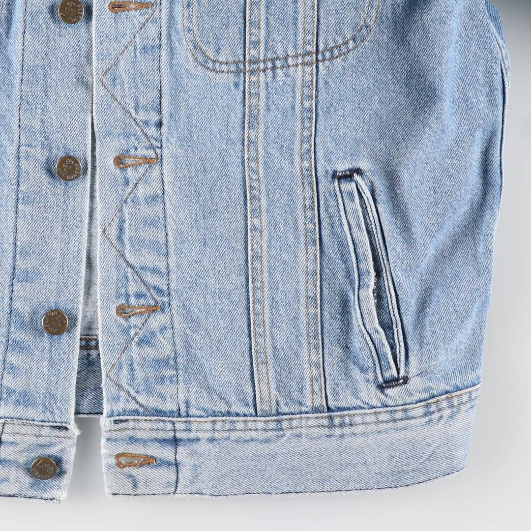 Vintage Lee denim jacket from the 1980'S to 1990s, made in the USA, size L, men's. cotton blue type Vintage Second Hand